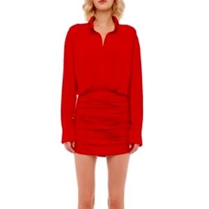 Norma Kamali Red Mini Dress